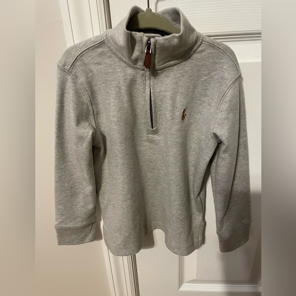 Toddler boy 3/4 zip sweater, by Ralph Lauren
